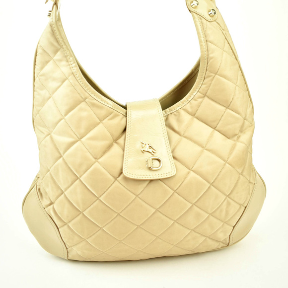 Burberry Handbags - BURBERRY Beige Quilted Nylon Prorsum Knight Hobo